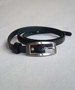 Obrazek Pasek skórzany granatowy  7010001